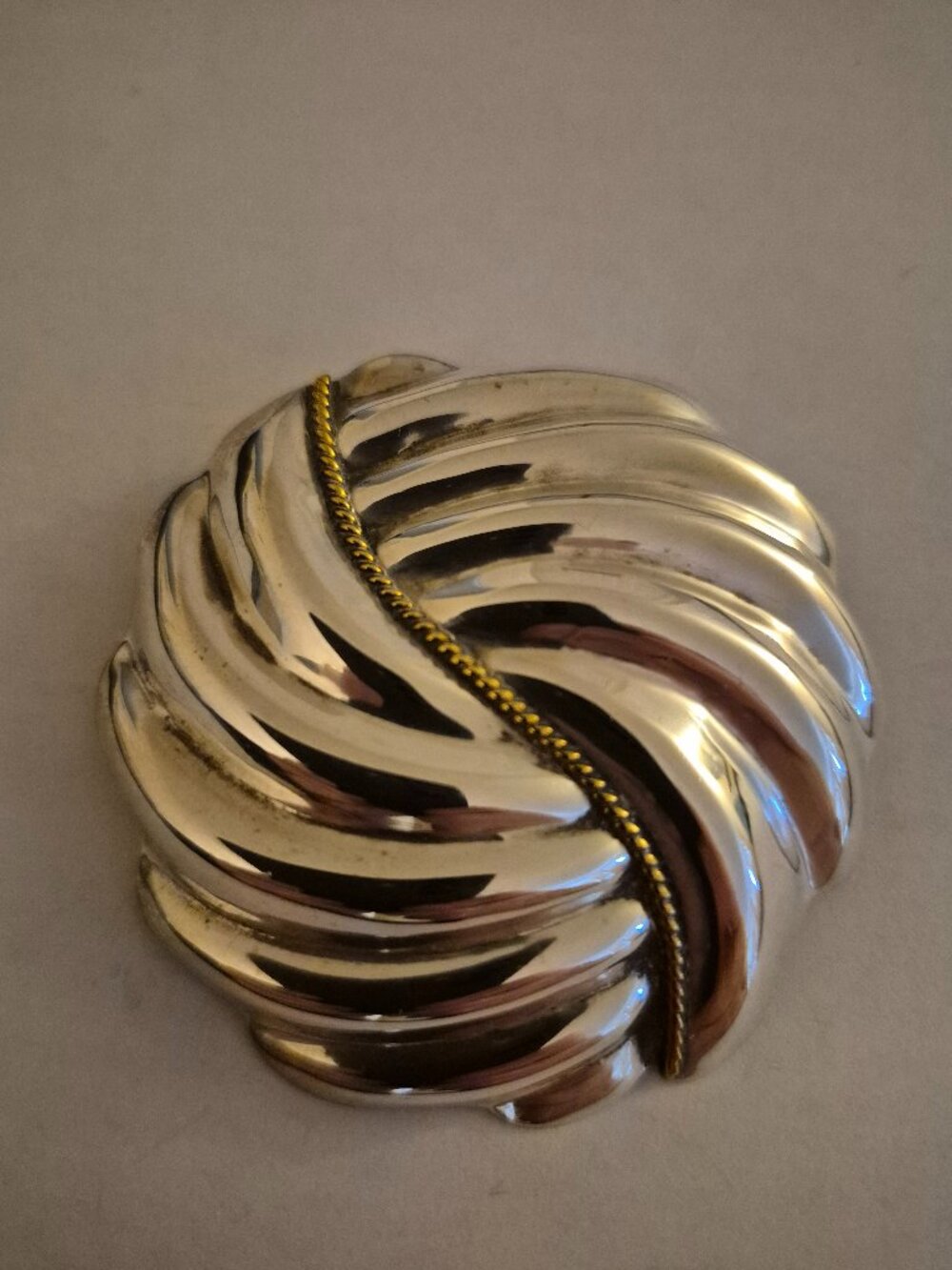 RARE COLLECTIBLE VINTAGE TAXCO MEXICO STERLING SILVER BROOCH BY ANGEL FLORES